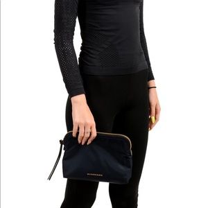 Burberry navy blue Nylon pouch
